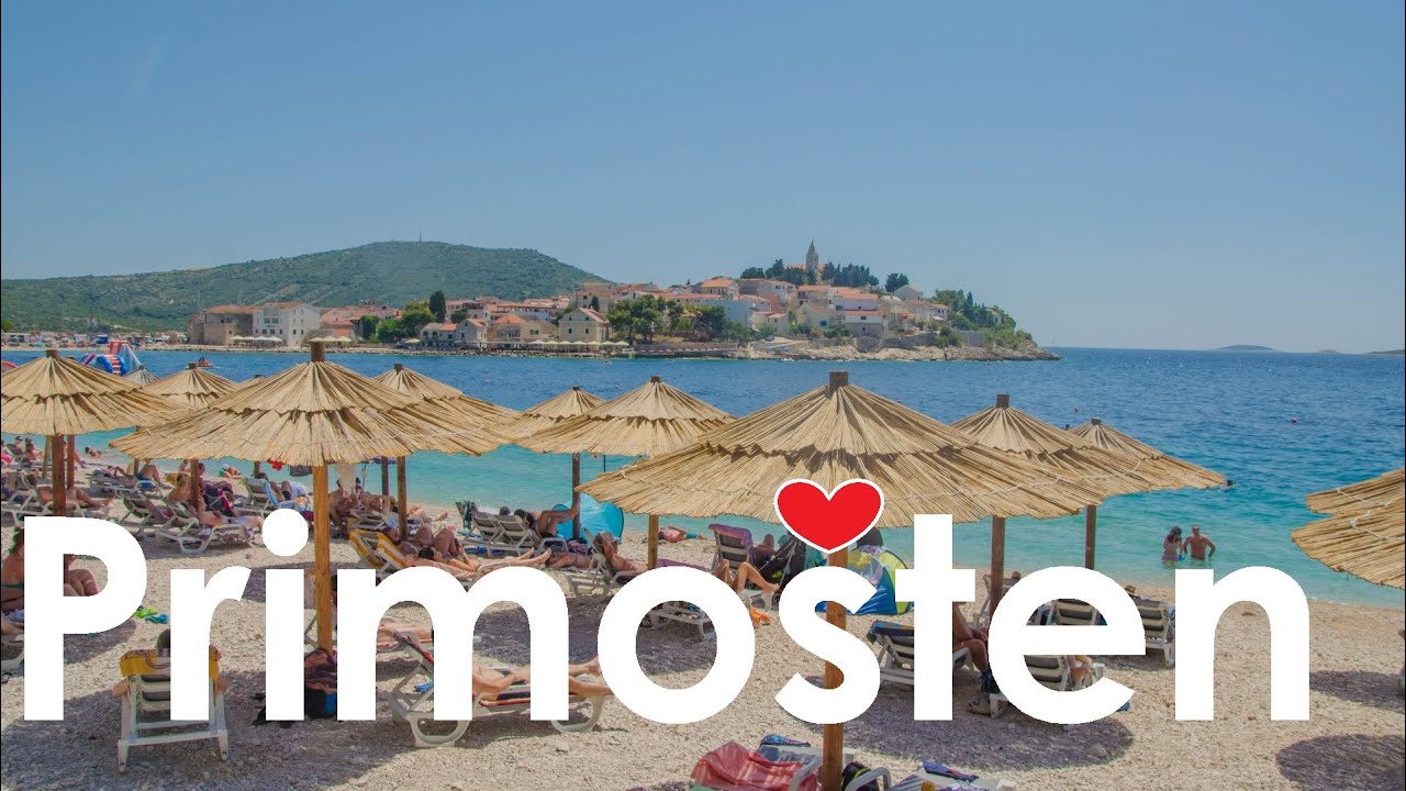 Primosten w Dalmacji - plaże, atrakcje, sklepy, stare miasto, co zobaczyć. Primo&scaron;ten in Croatia.