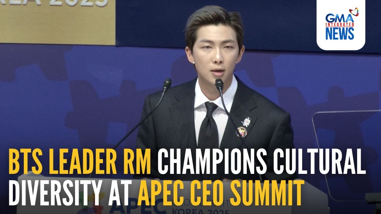 Лидер BTS RM отстаивает культурное разнообразие на саммите руководителей АТЭС | GMA Integrated News