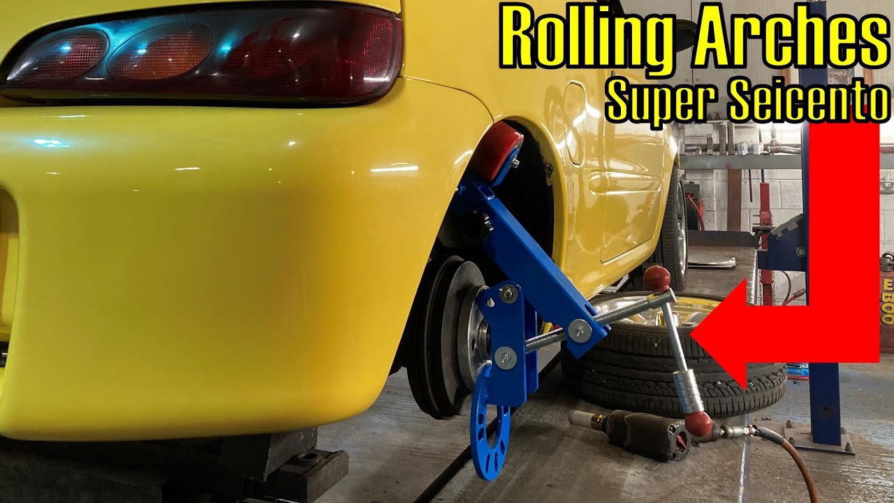 Make The Car Fit The Wheels! Wheel Arch Rolling DIY On Super Seicento!
