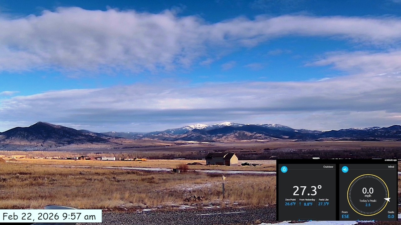 Weathercam timelapse February 22, 2026