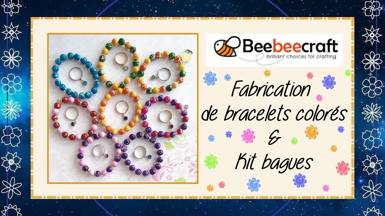 Des bracelets colorés 🌈& Kit Diy Bagues 💍💍💍#beebeecraft