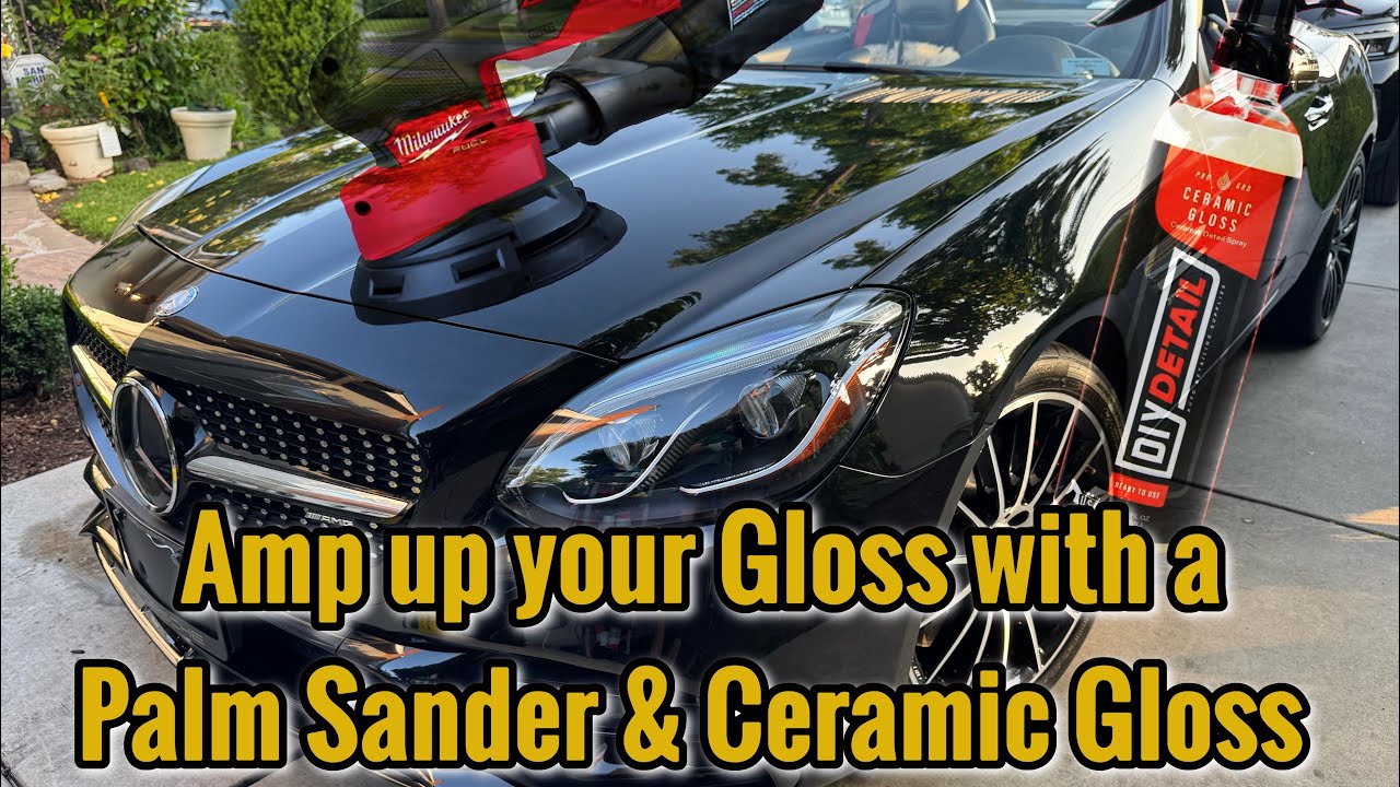 How to use a Palm Sander & DIY Detail Ceramic Gloss to create a  Neck Snapping Finish