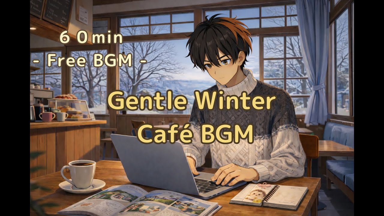 【Free Streaming BGM / Winter Cafe】白景のワルツ - Waltz of White Scenery - / 1時間耐久