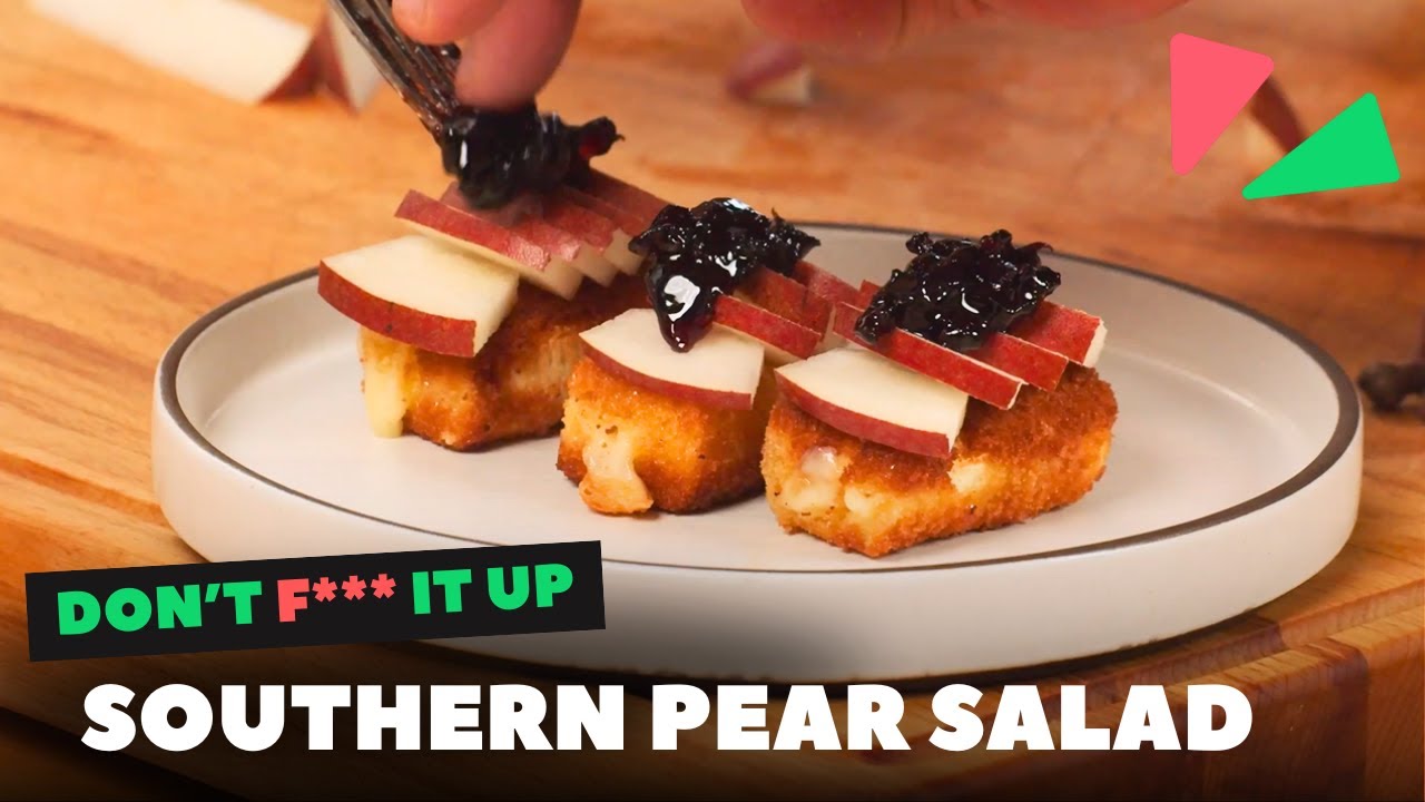 Southern Pear Salad... it's not what you think! | Reaction & recipe video by Cursed Kitchen