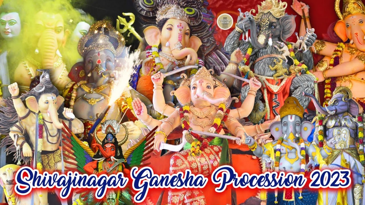 SHIVAJINAGAR GANESHA PROCESSION 2023 | BENGALURU'S BIGGEST GANESHA PROCESSION 2023 | #templemonk