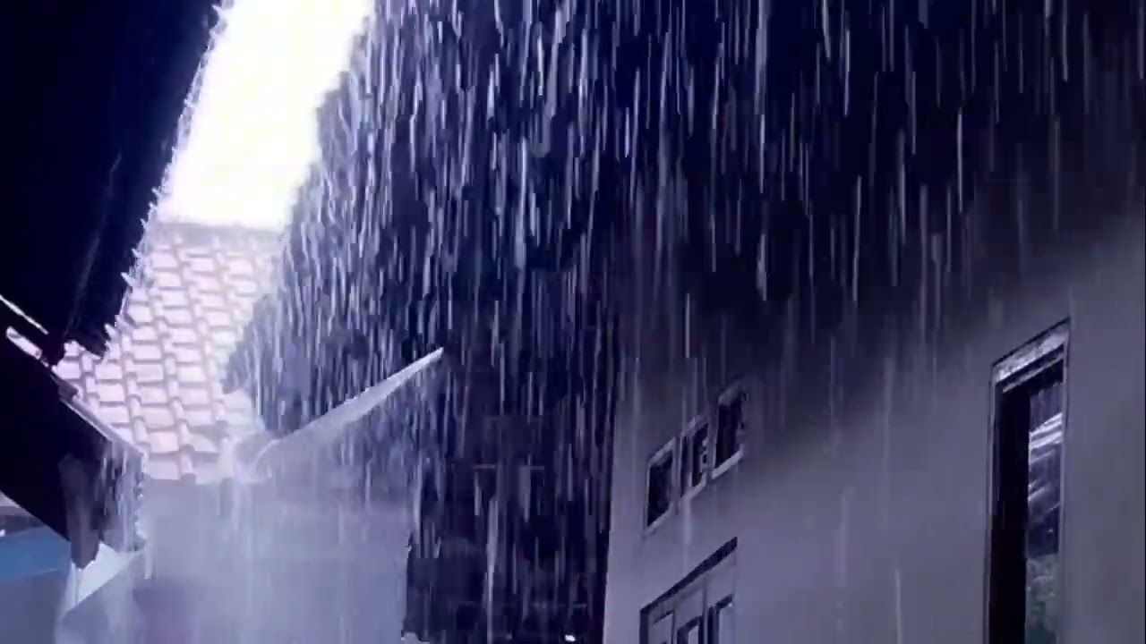 Rain that relaxes the heart and mind becomes calm