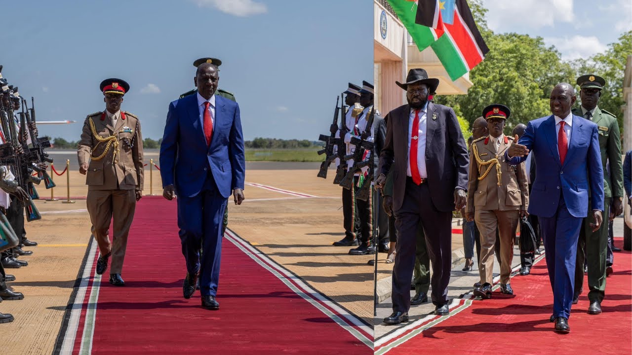 President William Ruto Lands in South Sudan! See how he was received!!