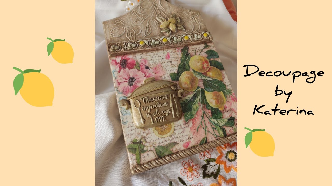 how to decorate a cutting board