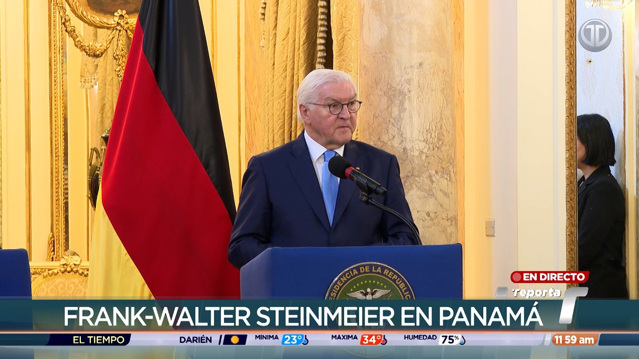 Presidente de Alemania visita Panamá y se reúne con el mandatario José Raúl Mulino