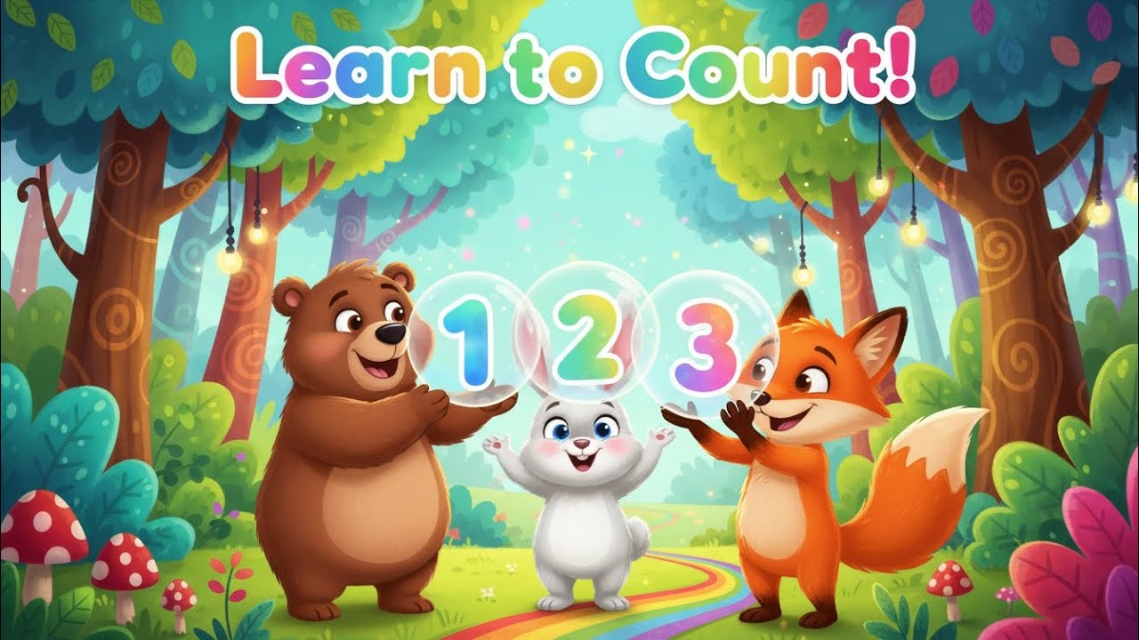 Numbers 1 to 20 for Kids 👶 | Fun Counting Cartoon for Toddlers