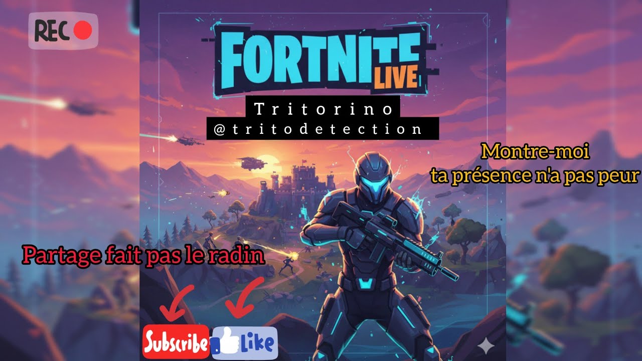 Tritorino en directe pour un Live FORNITE en folie !