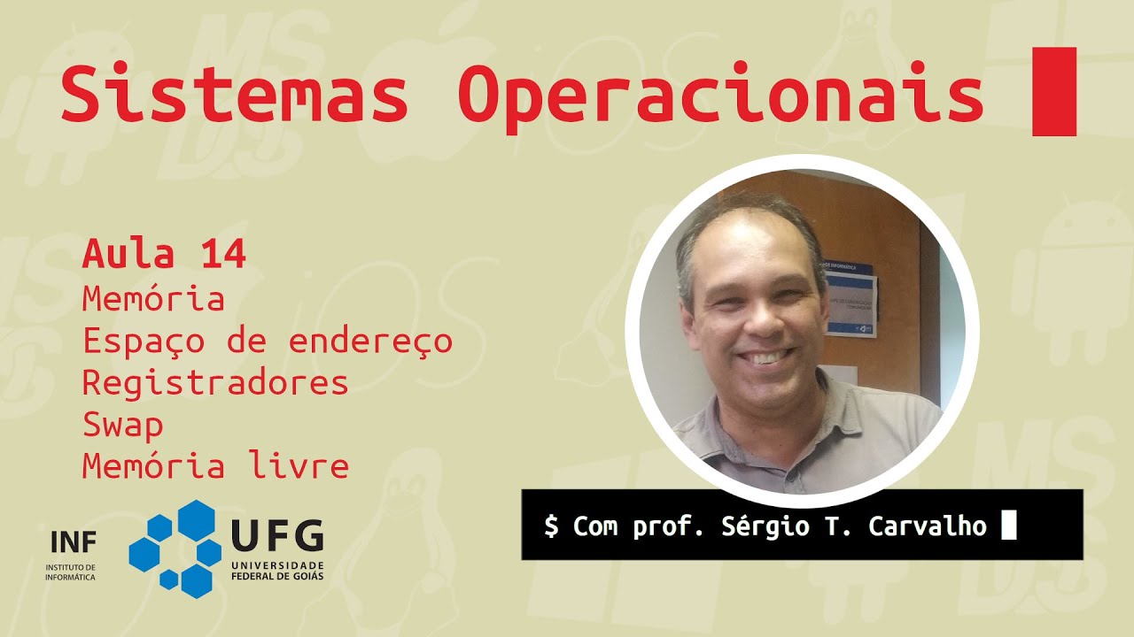 Sistemas Operacionais - Aula 14 - Memória: Espaço de endereço, Registradores, Swap, Memória Livre
