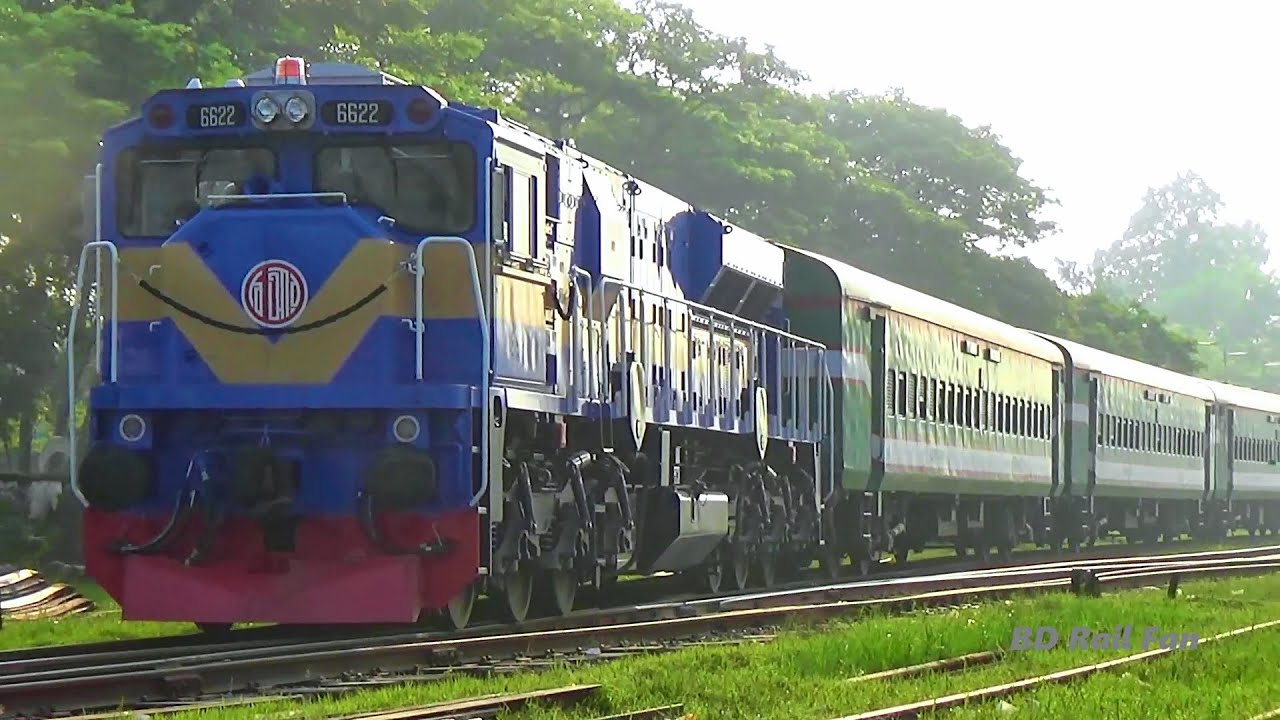 Kapotaksha Express train departing in Right time from Jessore jn Railway Station