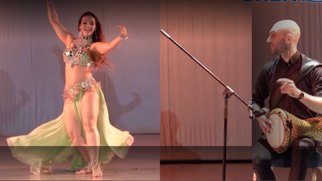 Ariel Khalih y Lucio Magazian drum solo - bellydance - danza do ventre