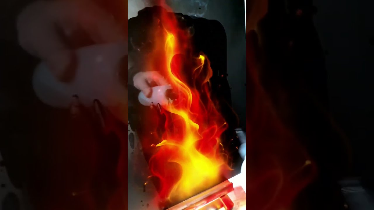 Airbrush Art Timelapse Magic True Fire 🔥 Howto Flames by SK-Brush