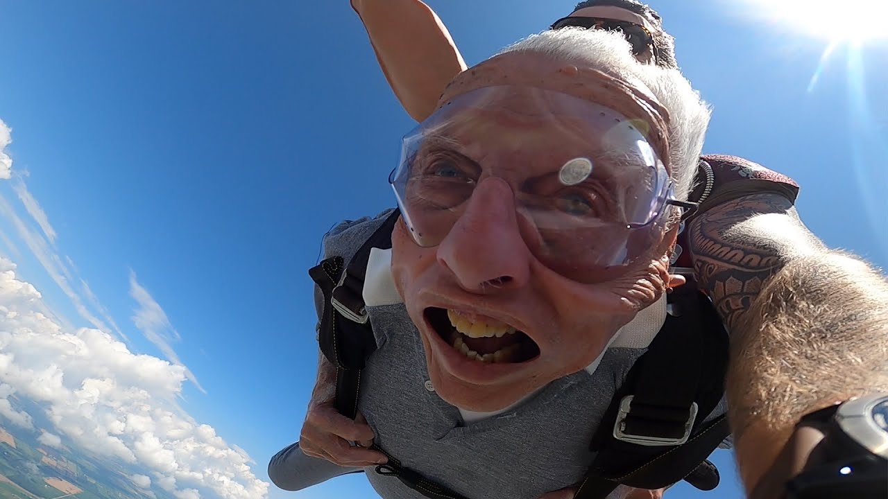 100-Year-Old Veteran Skydives For Charity
