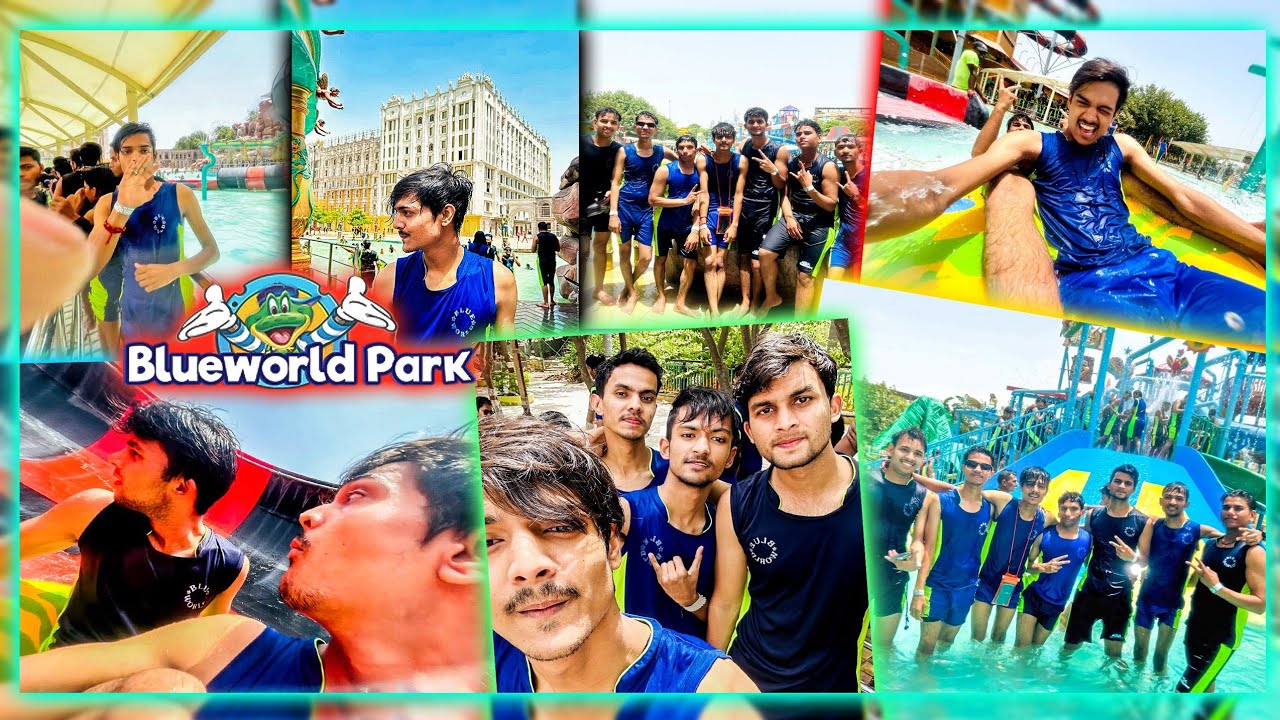 Part_1: Friends Ride Blue world theme park Kanpur......😌🏊‍♂️ 