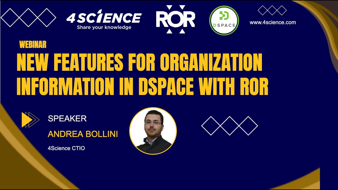 New Features for Organization Information in DSpace with ROR