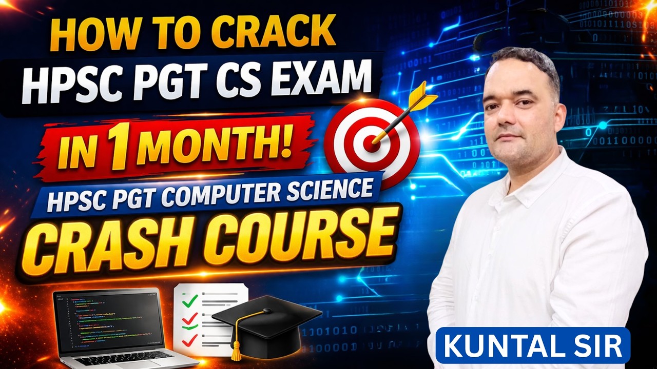 HPSC PGT COMPUTER SCIENCE ||CRASH COURSE UPDATE🔥||#computerscience #video #viral #hpscpgt#hpscpgtcs