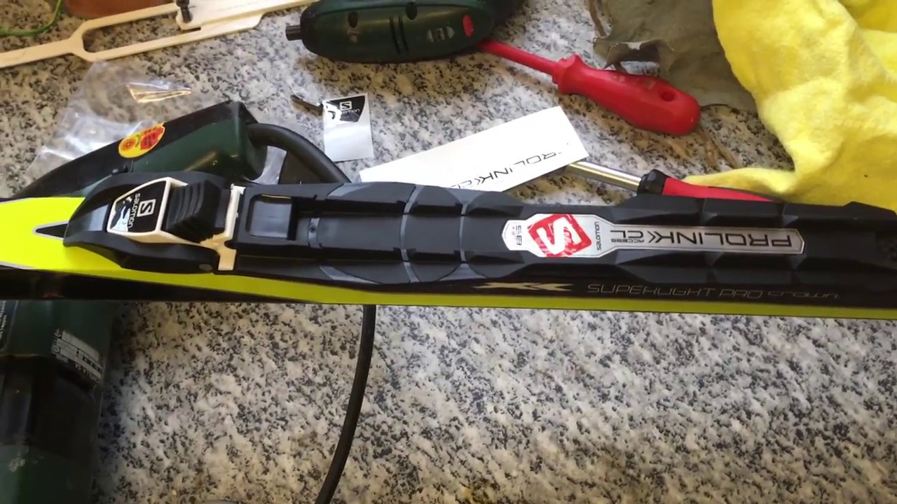 Demontage / Montage / Installation Salomon SNS Profil auf Prolink Bindung