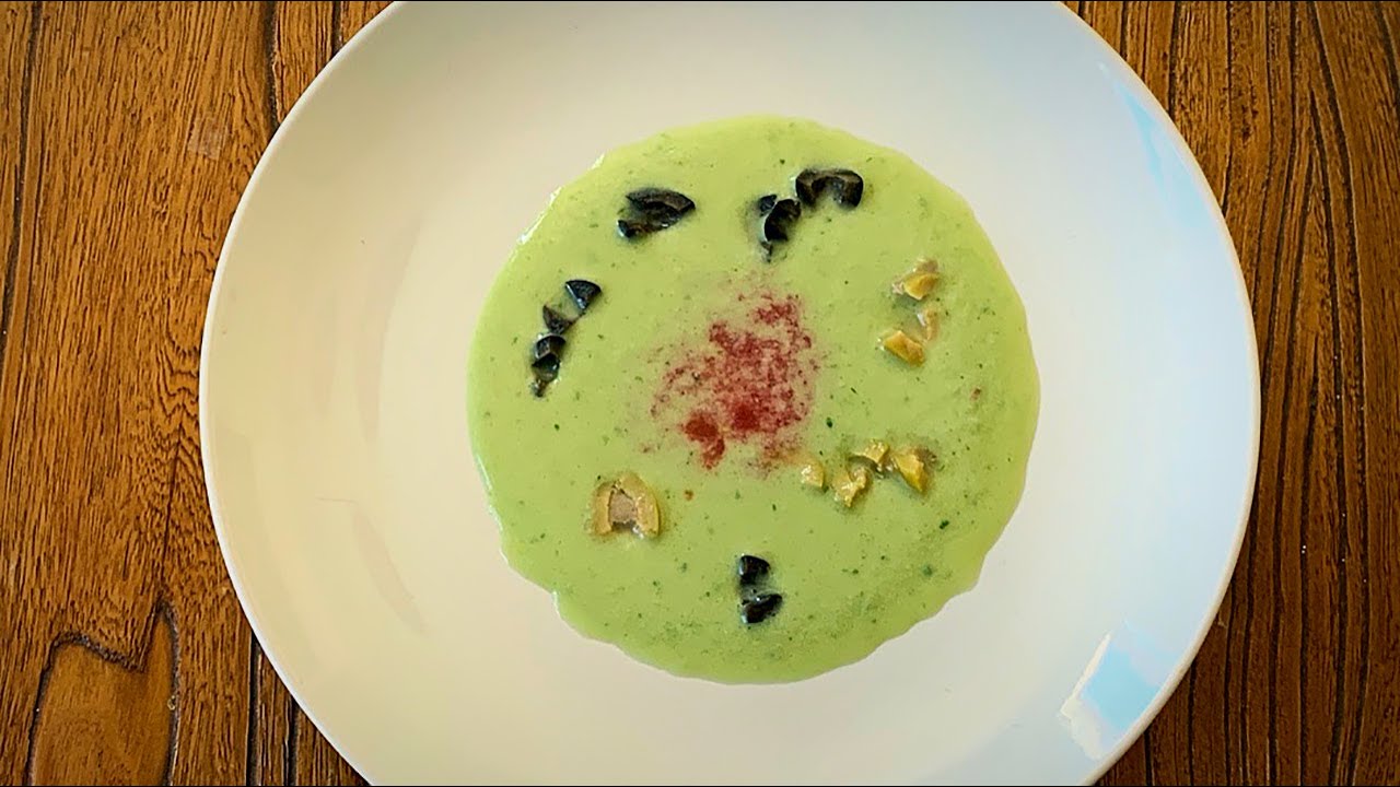 Sopa fría de pepino y sandía