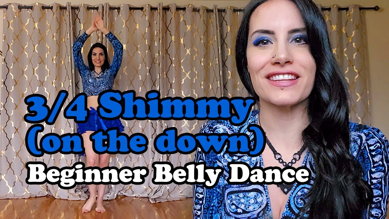 How to Do 3/4 Shimmies on the Down| Beginner Belly Dance | SharqiDance