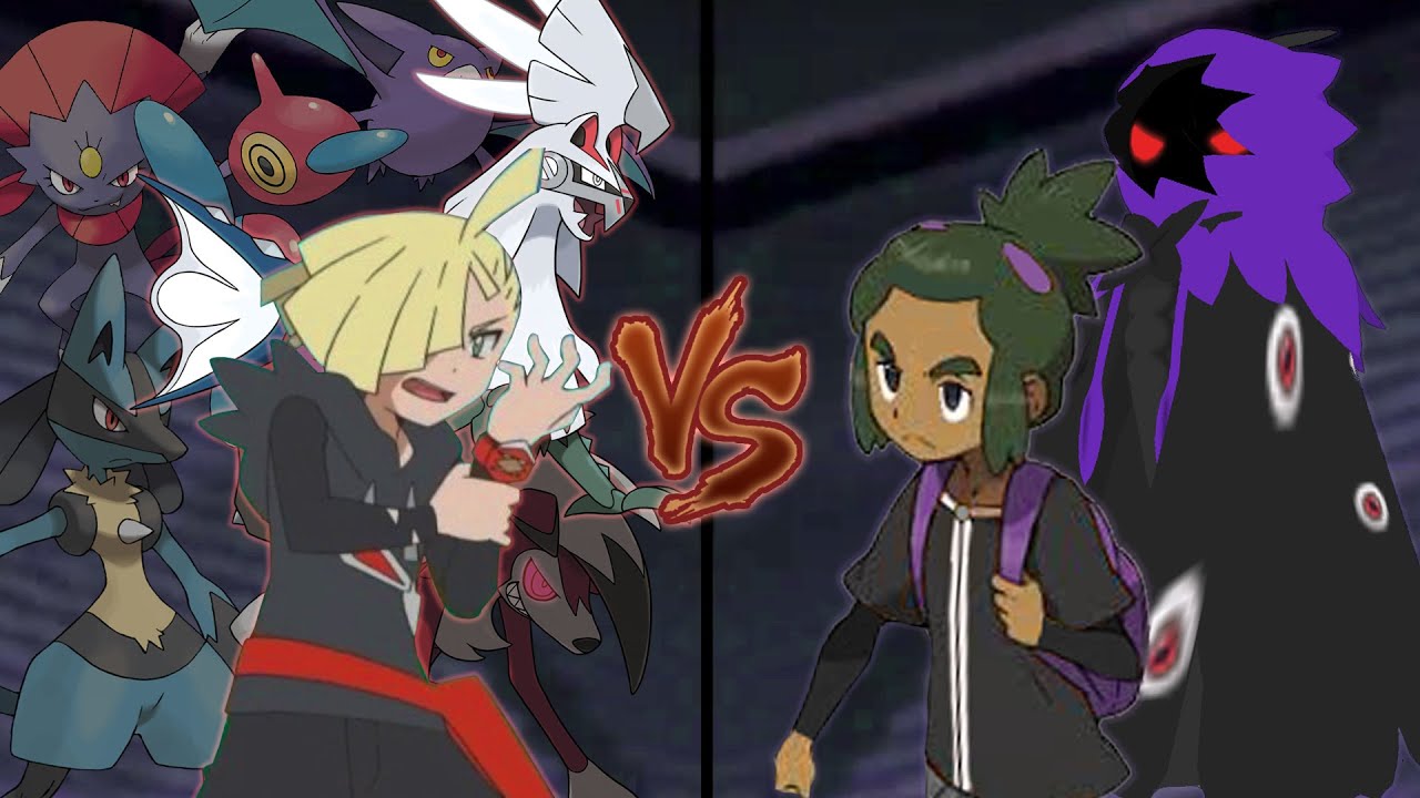 Pokemon Characters Battle: Gladion Vs Dark Hau (Decidueye Battle Hatred)