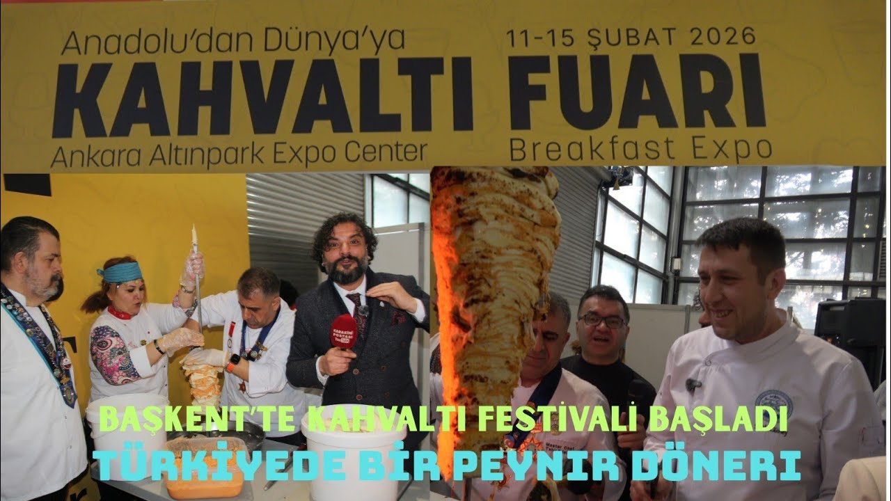ANKARA’DA LEZZET ZİRVESİNDE BİR İLK PEYNIR DÖNER LEZZETI BAŞKENTLİLERE TANİTİLDİ