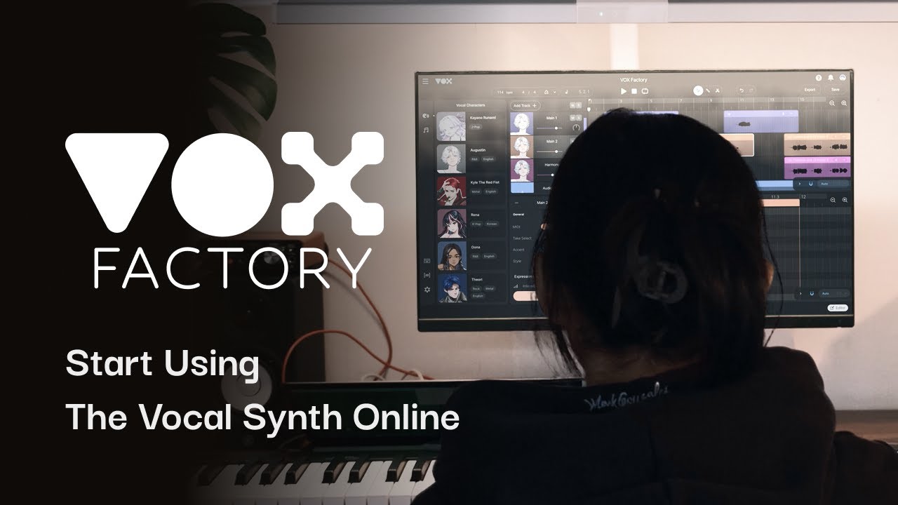 Start using The Vocal Synth Online: VOX Factory
