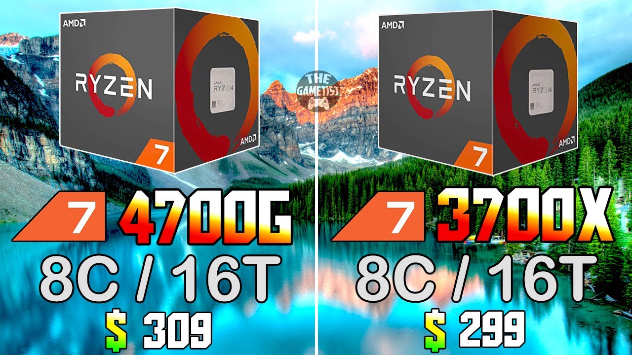 Ryzen 7 4700G vs Ryzen 7 3700X - Test in 9 Games 1080p and 1440p | GAMEPLAY BENCHMARK TEST