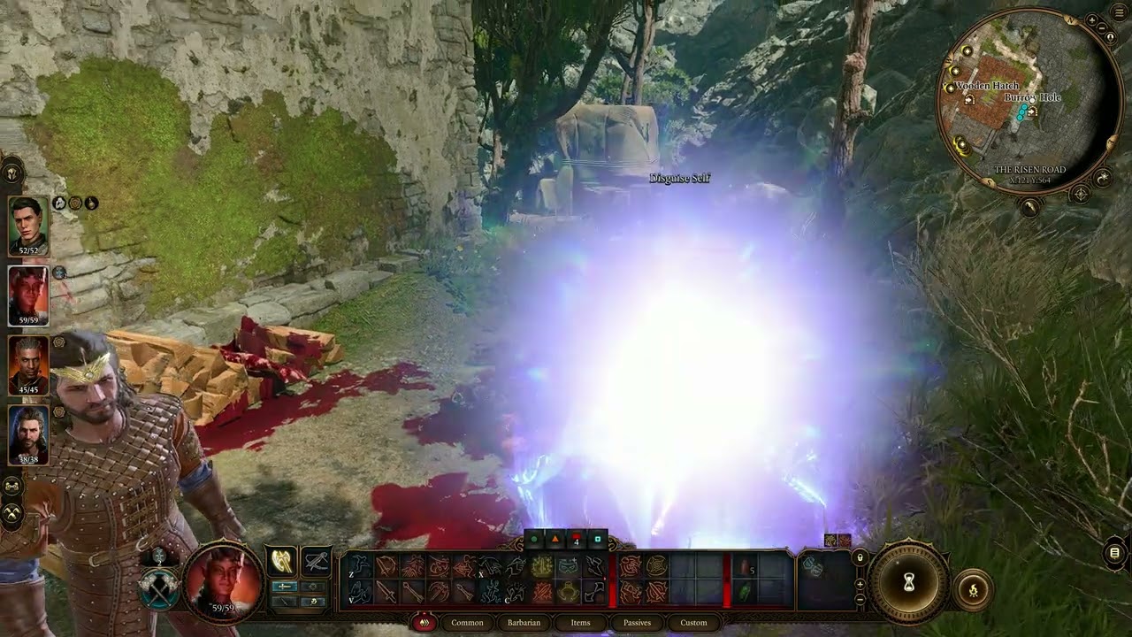 Baldur's Gate 3. Два способа пройти через узкую нору.