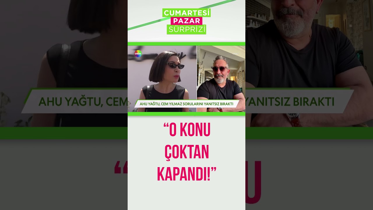 Ahu Yağtu, Cem Yılmaz sorularını yanıtsız bıraktı! #shorts #cumartesis&uuml;rprizi