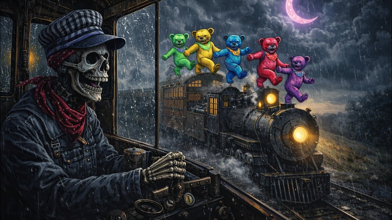 Casey Jones Midnight Storm Train — Railroad Rain Sleep Ambience (11 Hours)