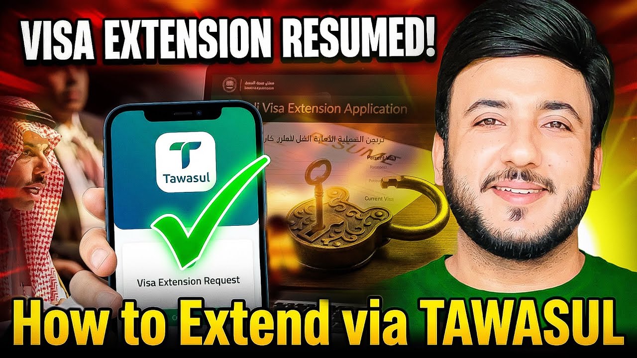 How to Extend Family Visit Visa Saudi Arabia via Tawasul | Complete Guide & Latest Update