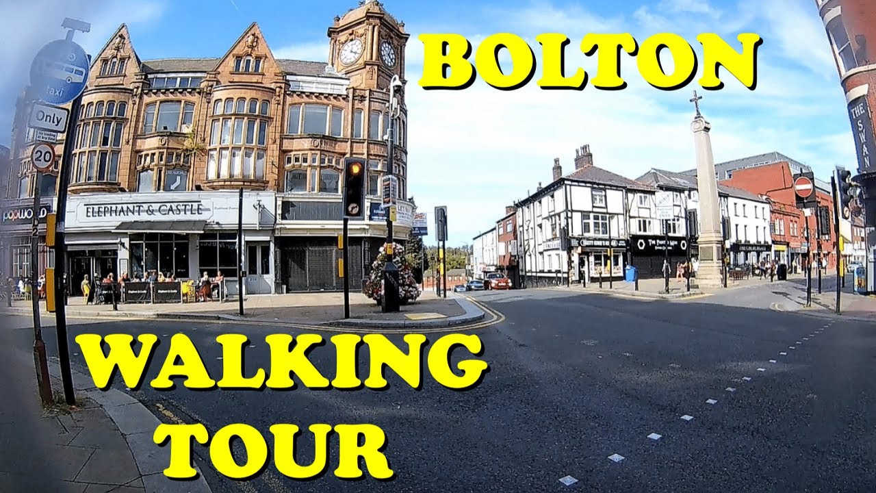 BOLTON TOWN CENTRE Walk 🏴󠁧󠁢󠁥󠁮󠁧󠁿 Greater Manchester, England 