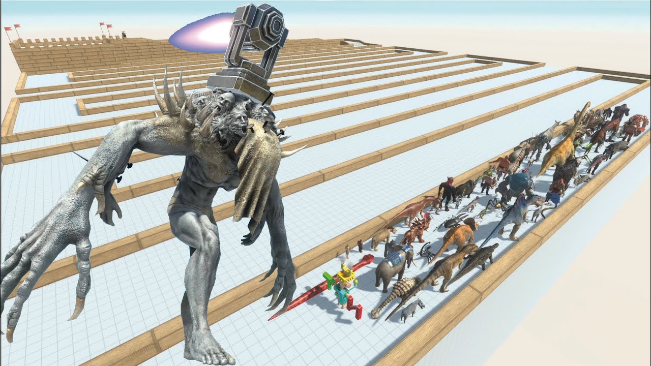 ESCAPE FROM JET SCOURGE - LAST SURVIVOR - ZIGZAG COURSE - ARBS - Animal Revolt Battle Simulator