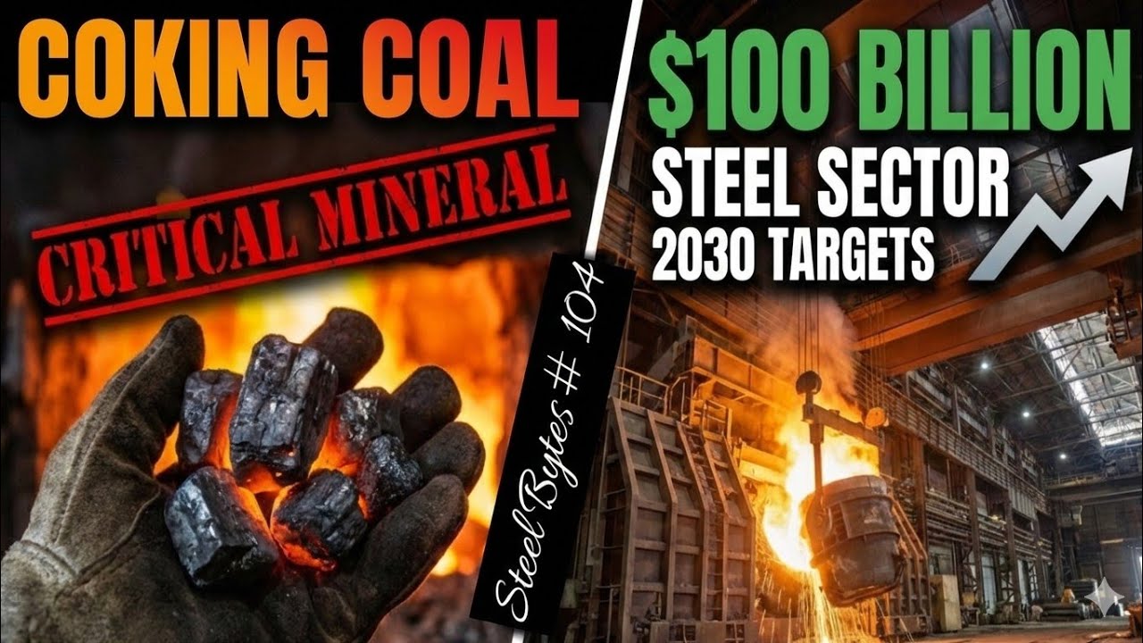 Coking Coal now a 'critical' mineral I Steel sec needs $100 bn to meet 2030 capacity target I SB#104