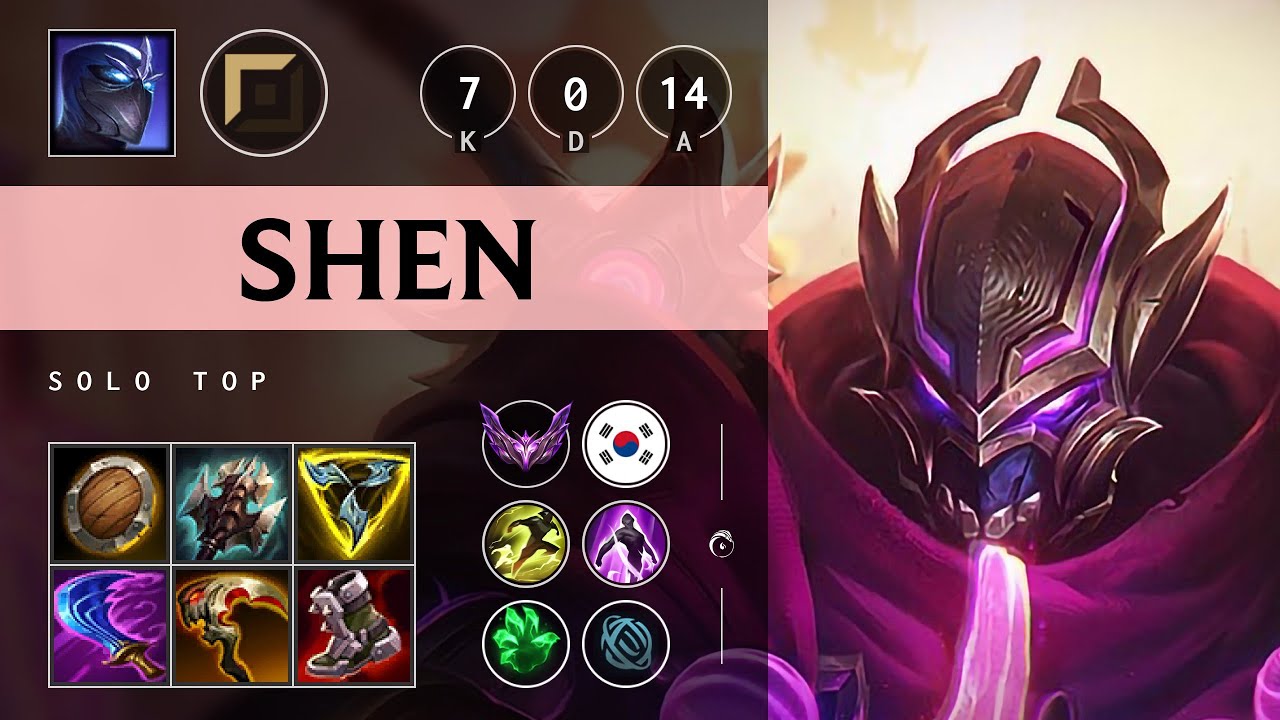 Shen Top vs Gangplank - KR Master Patch 25.07