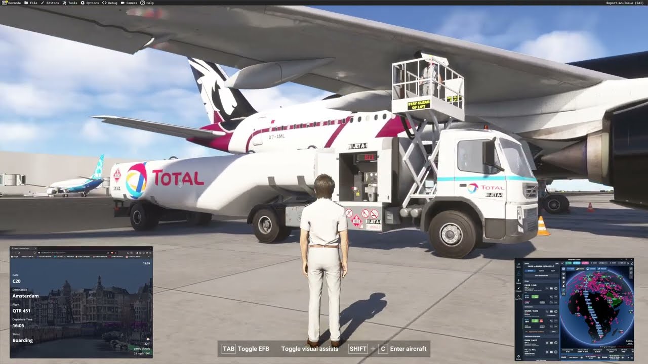 | TACTICALOOGIE | MSFS24 | VATSIM Flight from O.R. TAMBO to AMSTERDAM |