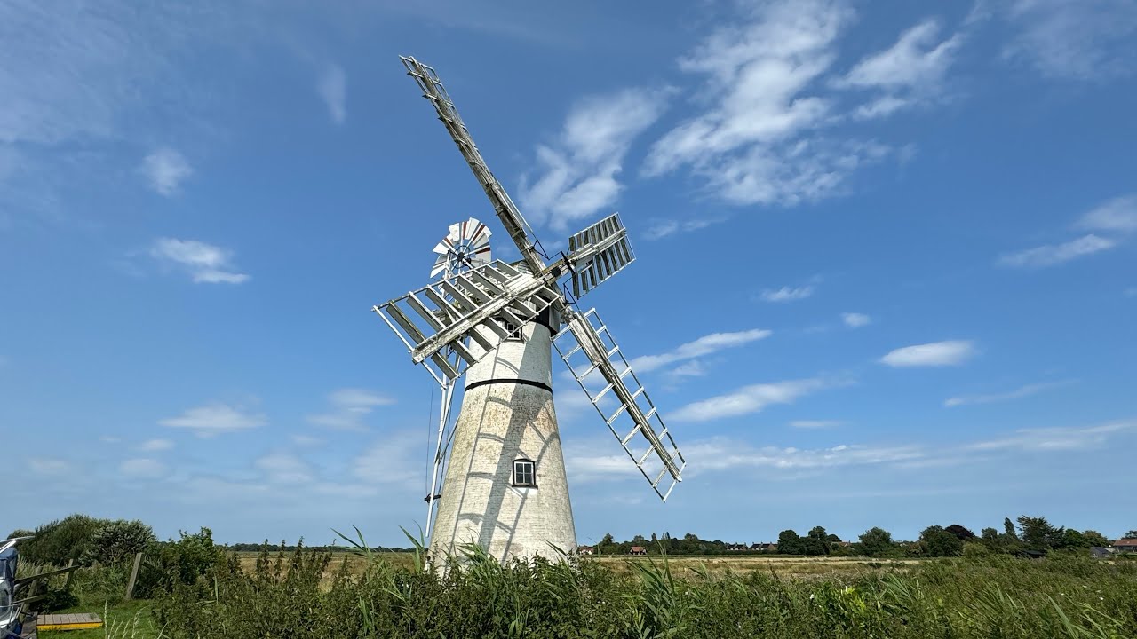 Thurne Mill and The Lion Inn at Thurne Norfolk Broads - July 2024