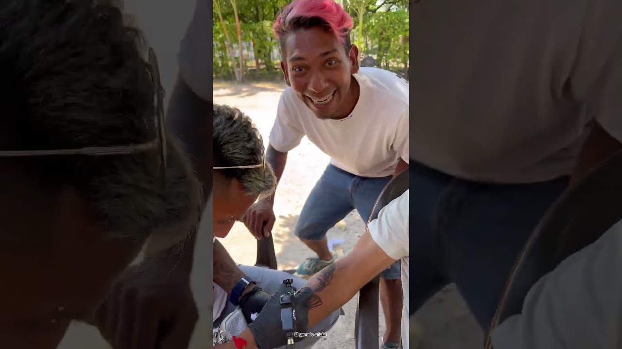 Le hicimos un tatuaje al pajuate así reaccionó