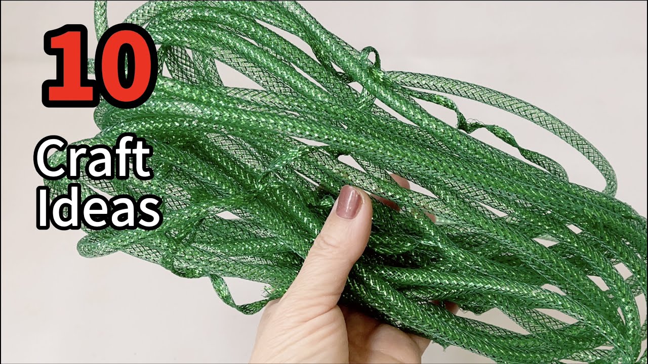 10 Adorable Christmas DIY IDEAS with Dollar Tree Mesh Tubes | home decor 🎄🎅🏼❤️