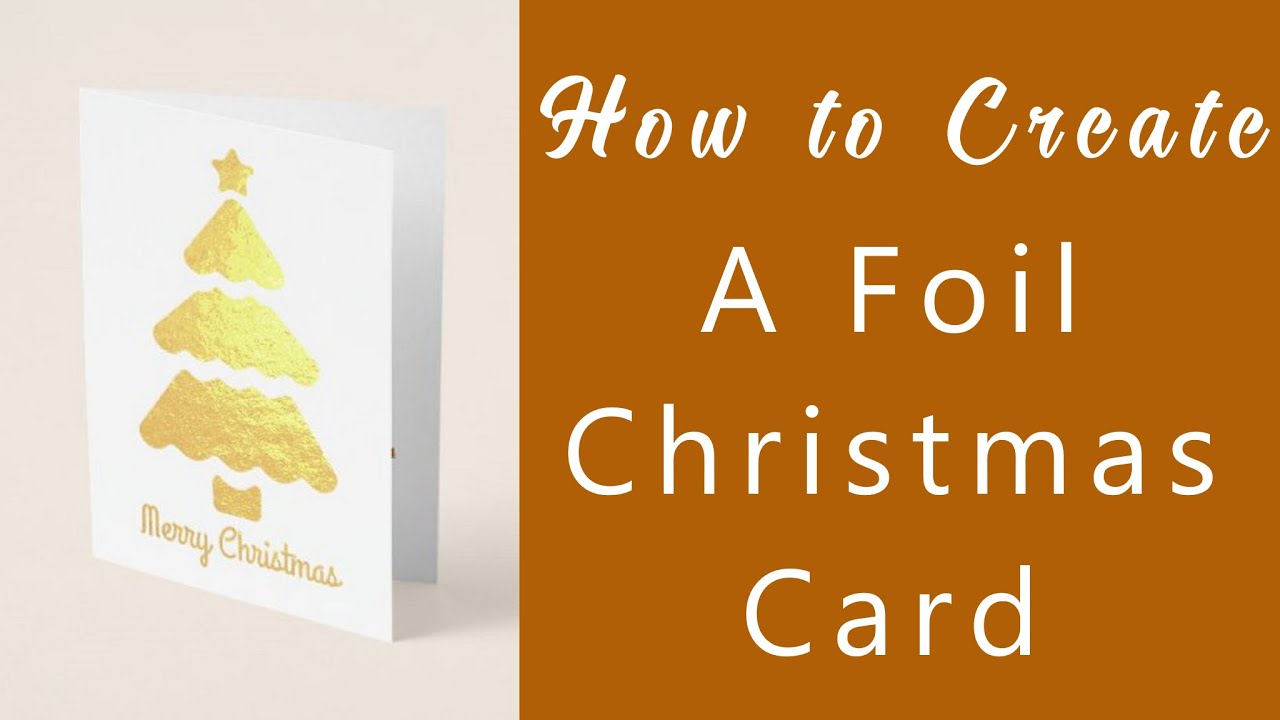 Create a Zazzle Foil Christmas Greeting Card