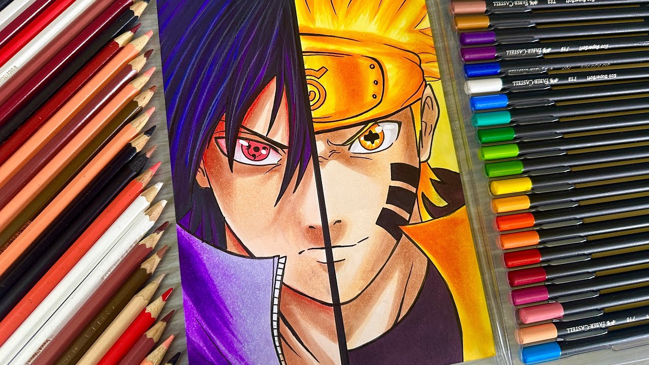 How to Draw Naruto and Sasuke - Como Desenhar o Sasuke e Naruto (TUTORIAL)