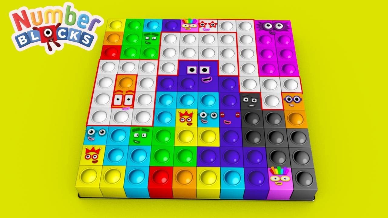 Numberblocks pop it 100 part 2