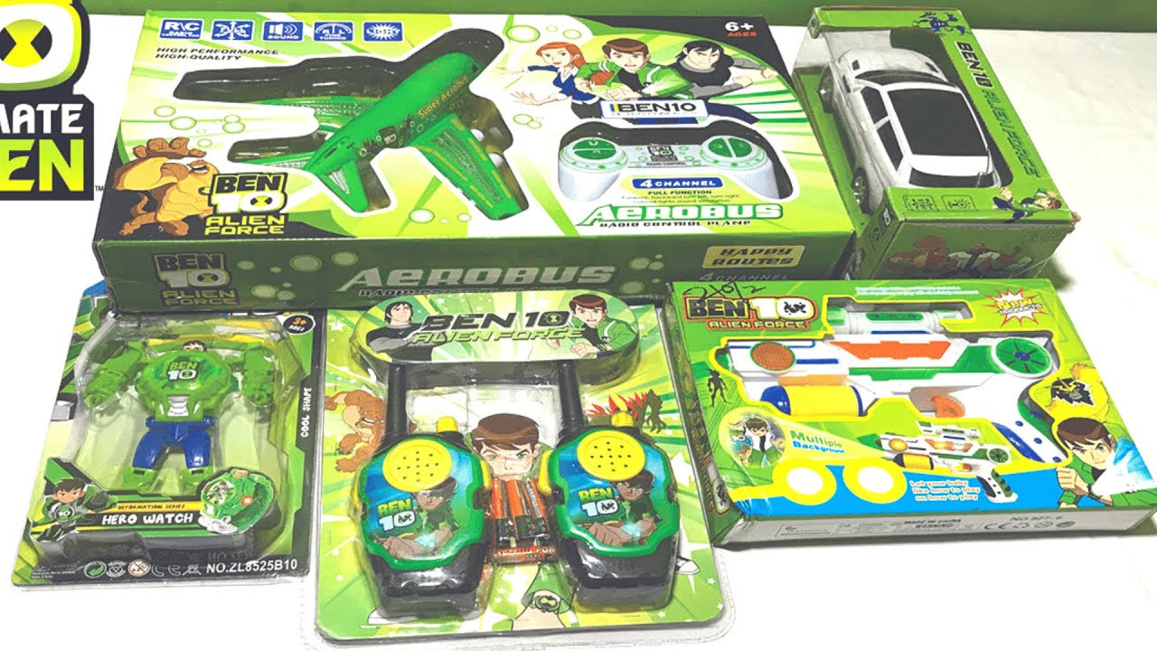 2025 Top Ben 10 Toy Collection II Ben Aeroplane Rc II Rc Car II Ben Gun II Tok Tok Tv