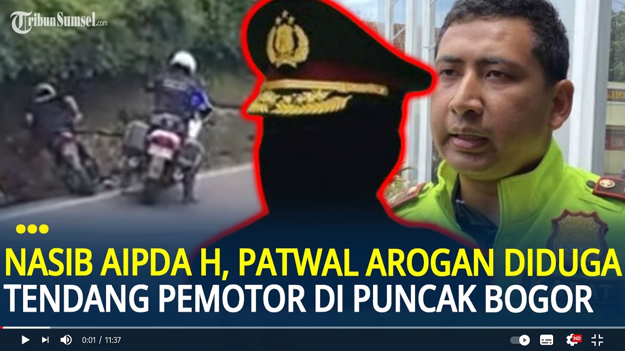 Nasib Aipda H, Patwal Arogan yang Tendang Pemotor di Puncak Bogor, Resmi Dicopot & Diperiksa Propam