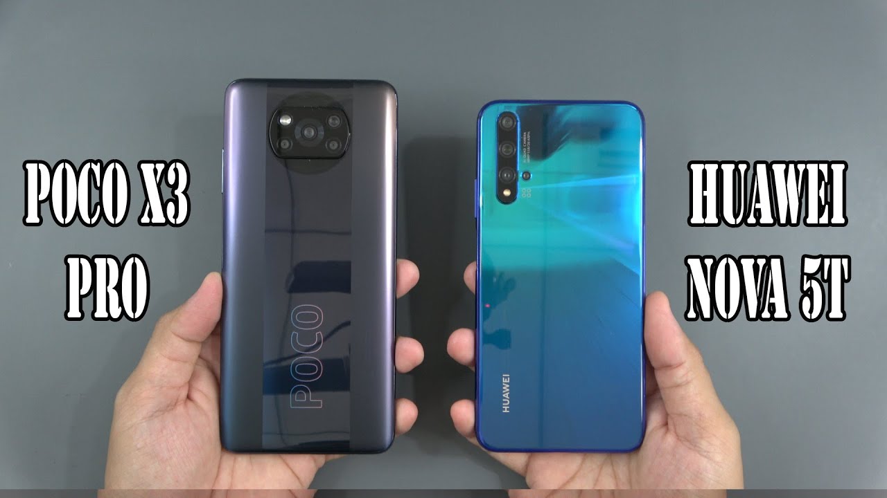 Poco X3 Pro vs Huawei nova 5T | SpeedTest and Camera comparison