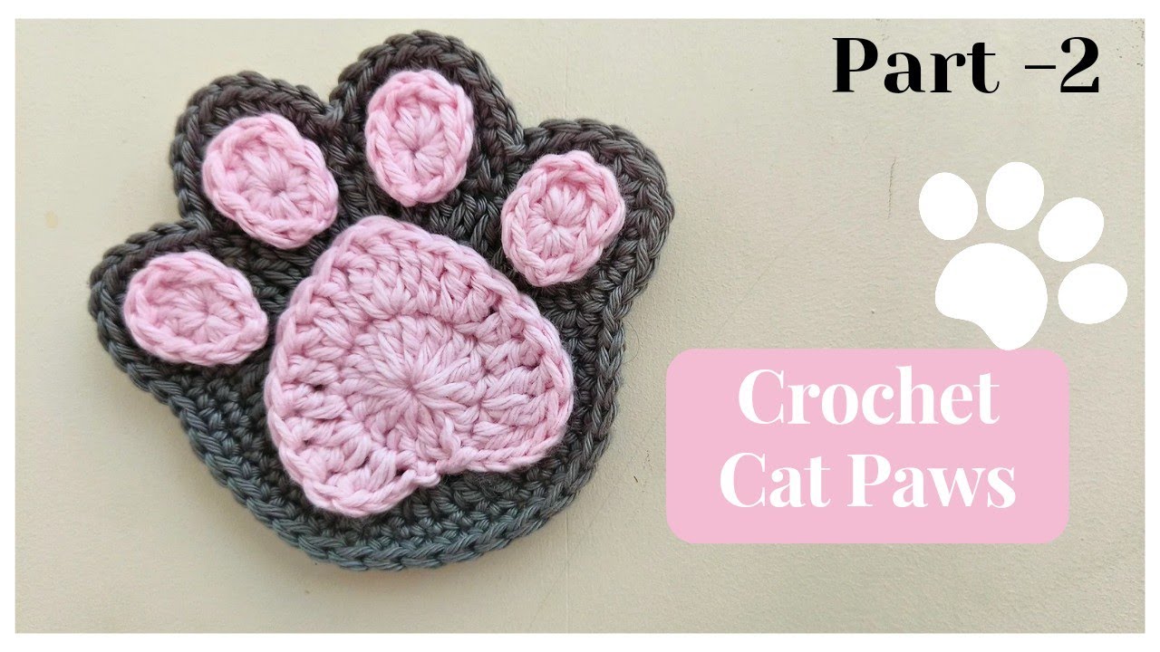 Cutest Crochet - Cat Paws keychain (part -2 ) @sara1111