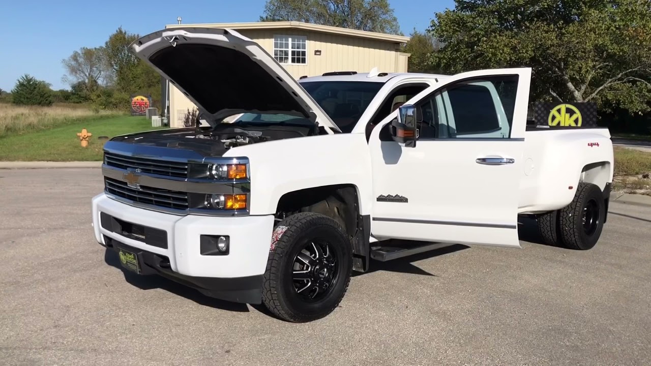 2015 Chevy Silverado 3500 High Country Duramax Dually on Fuel Wheels
